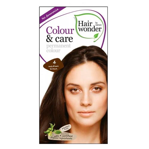 Hair Wonder Colour and care permanent hair colour - medium brown 4
